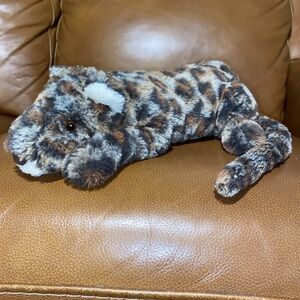 Jellycat Livi Leopard Plush Toy Jaguar Cat Rare Retired  12'' missing 1eye